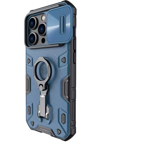 Чехол для iPhone Nillkin CamShield Armor Pro Blue for iPhone 14 Pro Max: Цвет синий