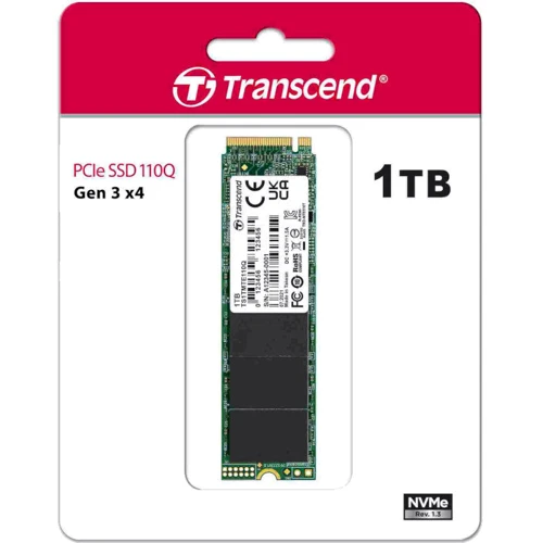 Transcend 110Q 1 TB (TS1TMTE110Q): Интерфейс подключения M.2 (PCI-E)
