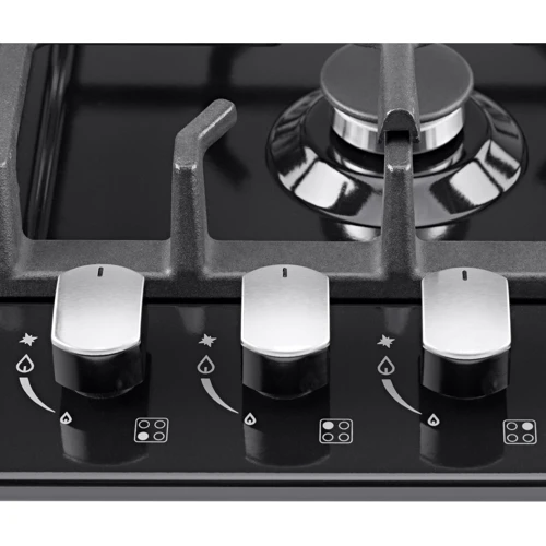 Варочная поверхность газовая Pyramida PFE 643 Black Luxe: Рабочая поверхность эмаль
