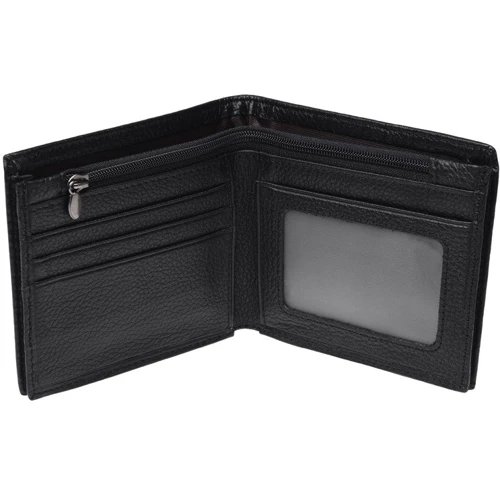 Мужское портмоне Keizer черное (k12404-black): Материал Натуральная кожа