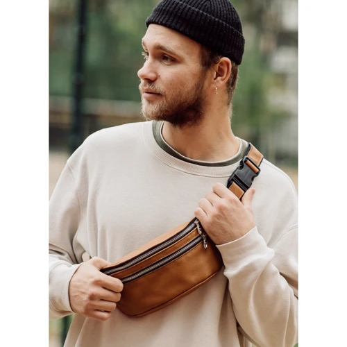 Мужская поясная сумка Sambag Tirso BTSm коричневая (81333121wm)