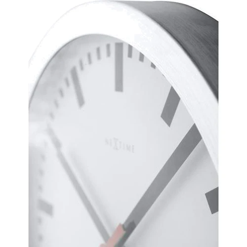 Настінний годинник NeXtime Station білий 19 см (3998st) фото 2
