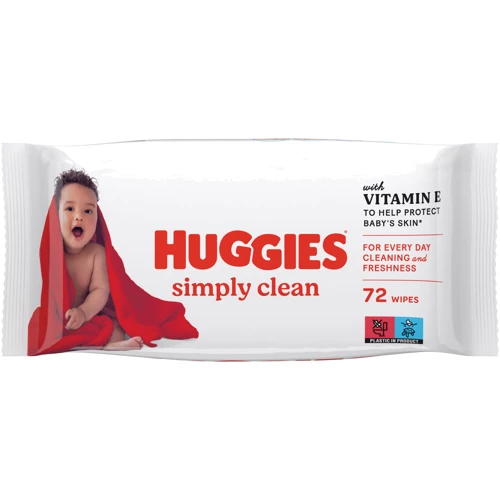 Детские влажные салфетки Huggies Simply Clean 72 шт (5029053582238)