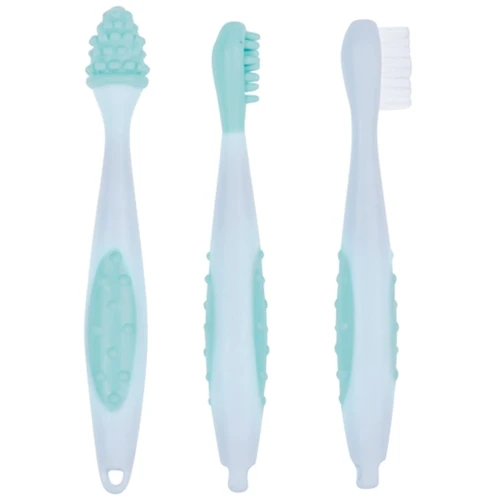Набор зубных щеток Bebe Confort Blue с мешочком для хранения (3106203000)