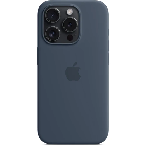 Чохол для iPhone Apple iPhone 15 Pro Silicone Case з MagSafe - Storm Blue (MT1D3ZM/A): Тип чохла накладка на заднюю часть