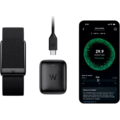 Фітнес-браслет WHOOP 5.0 Peak Obsidian SuperKnit - 12-Month Membership (973-004-000)