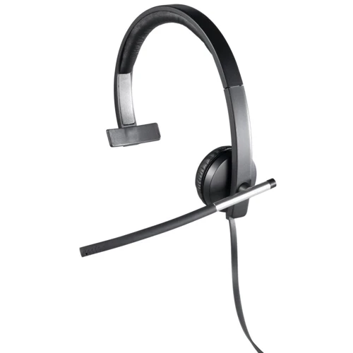 Наушники Logitech H650e USB Headset Mono (981-000514): Тип конструкции накладные