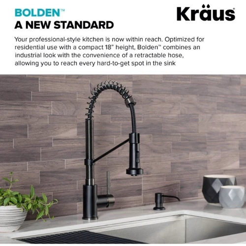 Змішувач для кухонного миття Kraus KPF-1610MBSB