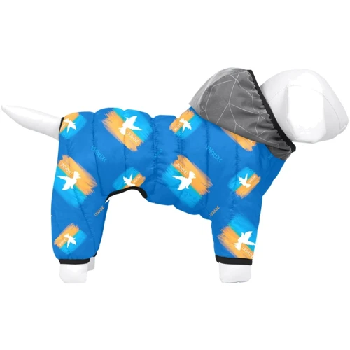 Комбинезон для собак WAUDOG Clothes рисунок Флаг XS30, В 40-43 см, С 27-30 см
