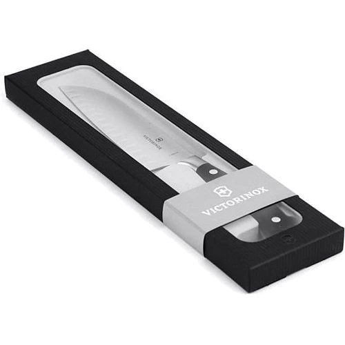 Кухонный нож Victorinox Forged Santoku Grand Maitre 17см черный (7.7323.17G): Лезвие нержавеющая сталь