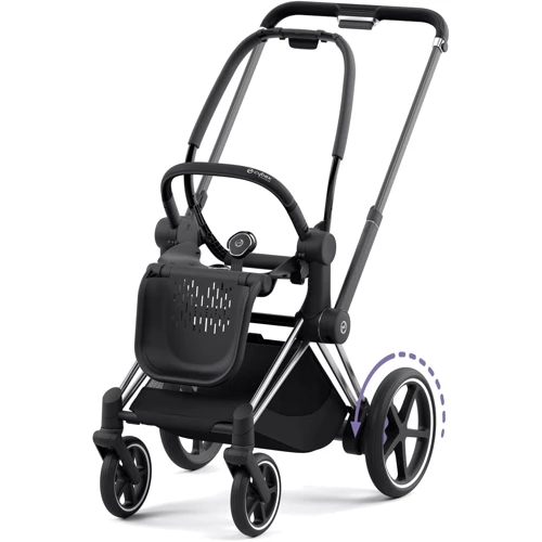 Шасі Cybex ePriam & каркас Chrome Black з електродвигуном та акумулятором