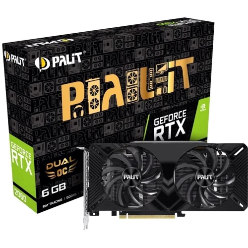 Видеокарта Palit GeForce RTX 2060 Dual OC 6GB (NE62060S18J9-1160A)
