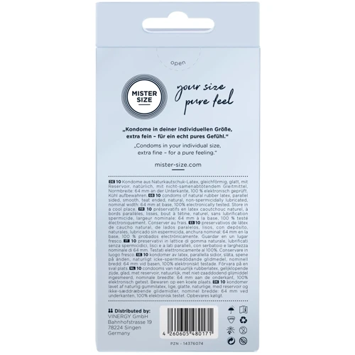 Презервативы Mister Size 64 (10 pcs)