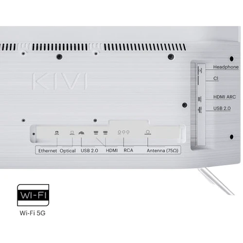 Телевизор Kivi 24H760QW: Тюнер (DVB-T, DVB-C, DVB-T2) + аналоговый