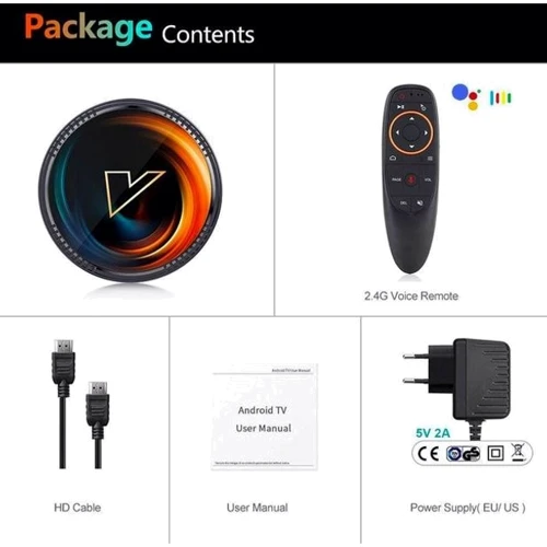 Приставка Smart TV VONTAR W2 ATV (4GB/64GB) Voice Control