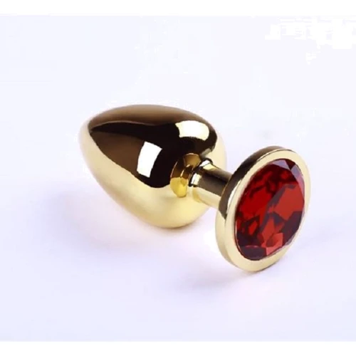 Анальная пробка, Gold Ruby, L