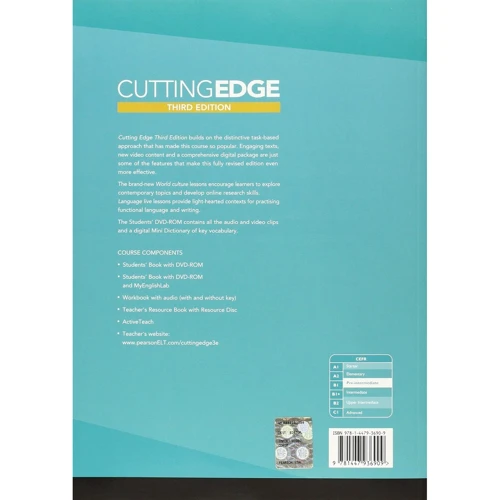 Cutting Edge 3rd ed Pre-intermediate SB+DVD (учебник для учителя с вложенным DVD 4901990000): Обложка Мягкая