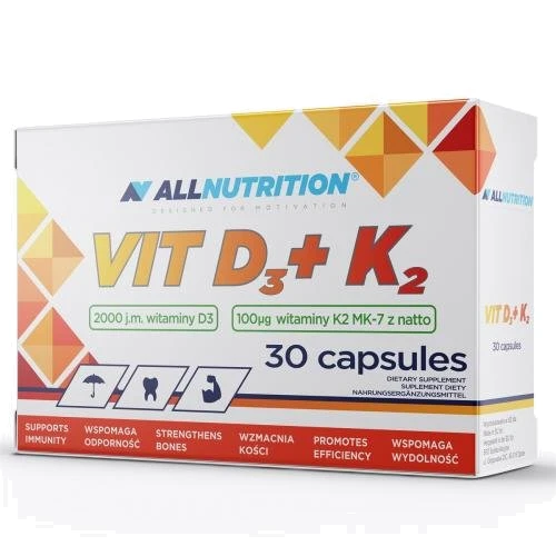 All Nutrition Vit D3 + K2 30 caps