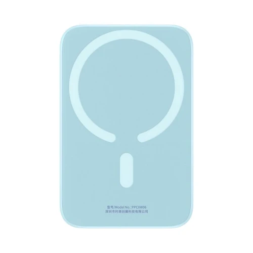 Внешний аккумулятор Baseus Power Bank 6000mAh Magnetic Wireless 20W Blue (PPCX020003): Количество USB нет