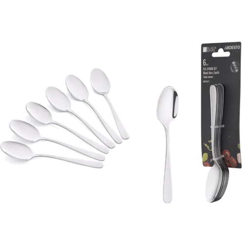 Набір чайних ложок Ardesto Black Mars Zenith 6 предметів (AR0706ZT)