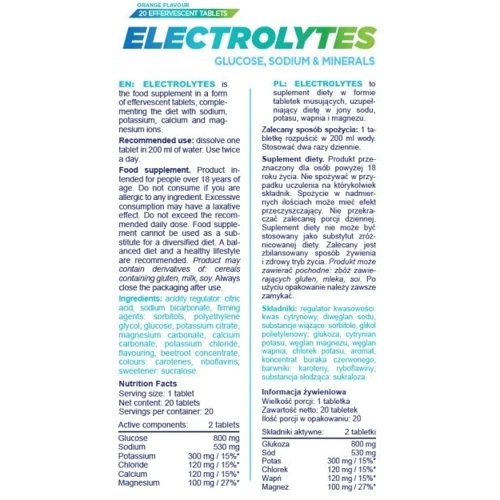 Изотоник All Nutrition Electrolytes 20tab/ 10 servings/ Orange: Тип Изотоники