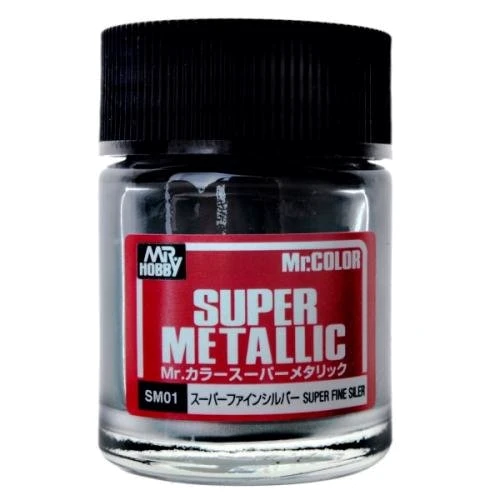 Фарба Gunze Sangyo металік Mr. Color Super Metallic срібло 18 мл (SM001)