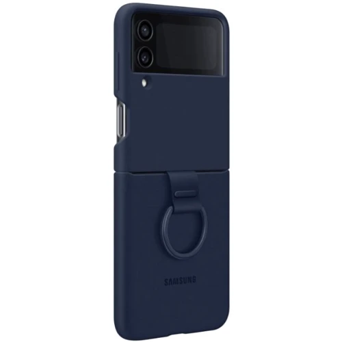 Чехол для телефонов Samsung Silicone Cover with Ring Navy Blue for Samsung F721 Galaxy Flip 4 (EF-PF721TNEGUA)