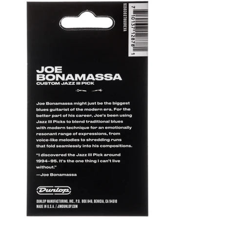 Медиатор Медиатор DUNLOP BONAMASSA VARIETY PICK PACK: Форма медиатора Jazz
