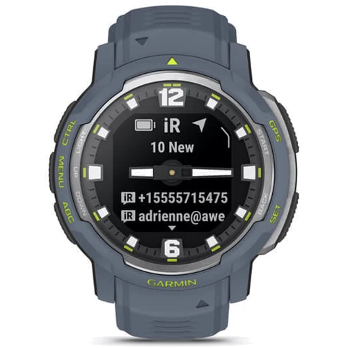 Смарт-часы Garmin Instinct Crossover Blue Granite (010-02730-04) фото 9