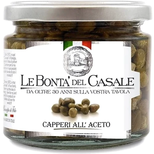 Каперсы Le Bonta’ del Casale в винном уксусе 314 мл (8020454002490)