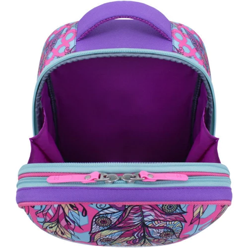 Рюкзак Bagland Turtle 17 л. фіолетовий 514 (0013466): Корпус рюкзака каркасний