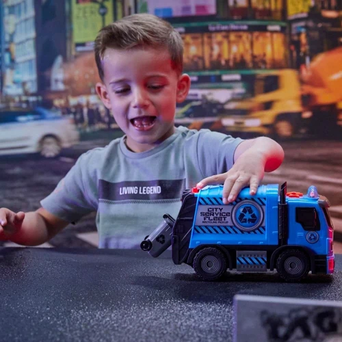 Игровая автомодель Road Rippers Мусоровоз голубой (20192)