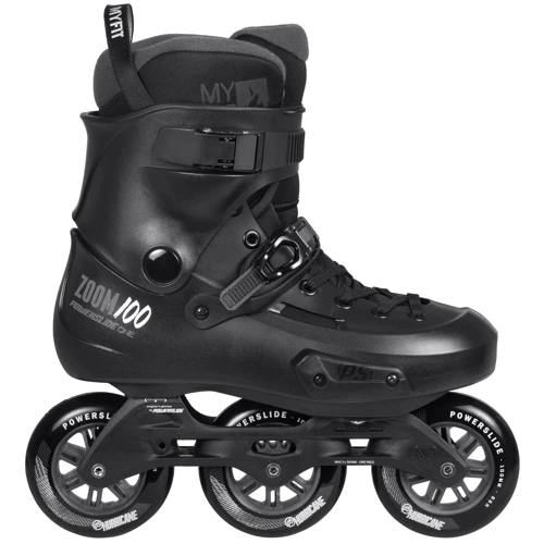 Роликовые коньки Ролики Powerslide Zoom Pro 100 black, 45,0-46,0 (902410)