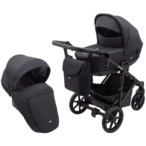 Коляска 2 в 1 Bair Ultra Soft U-452 Черный (680621)