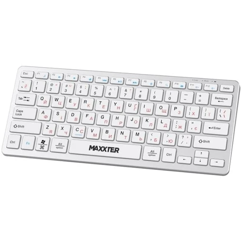 Клавиатура Maxxter KBW-C01S-UA Wireless UA White (KBW-C01S-UA) UA