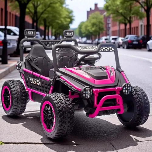 Дитячий електромобіль Bambi Баггі рожевий (M 6208EBLR-8(24V))