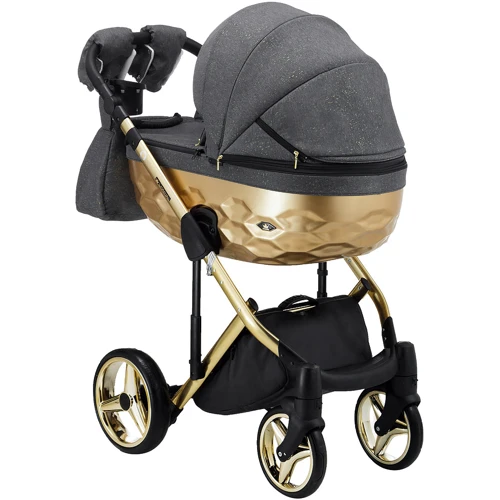 Коляска 2 в 1 Adamex Chantal Star Polar (Gold) Star 1 (624644): Возможность установки люльки есть