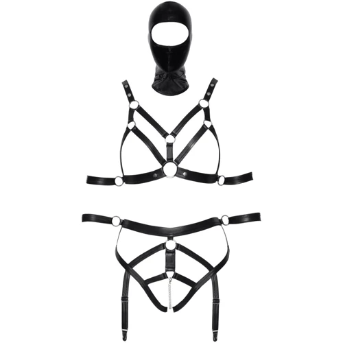Комплект с маской Orion Bad Kitty Set Harness + Mask Black, XS
