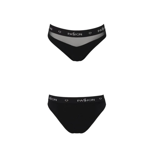 Трусики с прозрачной вставкой Passion PS006 PANTIES black, size M