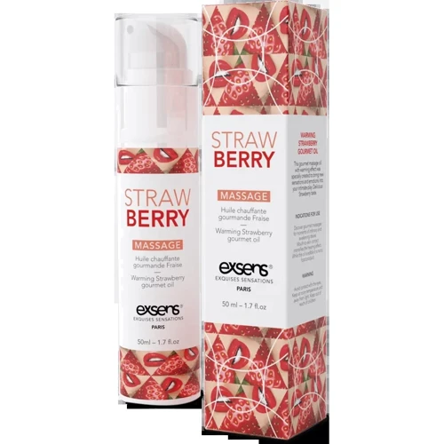 Распродажа! Массажное масло EXSENS Strawberry 50мл разогревающее (срок годности 02.2021): Тип Масло