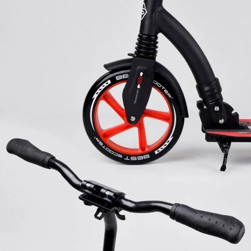 Самокат алюмінієвий Best Scooter червоний (40860): Максимальне допустиме навантаження, кг 100