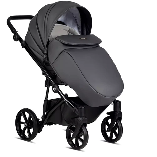 Универсальная коляска 2 в 1 Tutis Viva⁴ Leather Shadow grey (1202087): Пол ребенка Унисекс, Для мальчиков, Для девочек