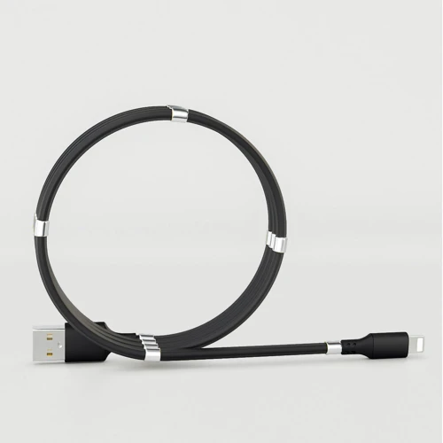 Кабель SuperCalla USB Cable to Lightning magnetic Black 0.9m