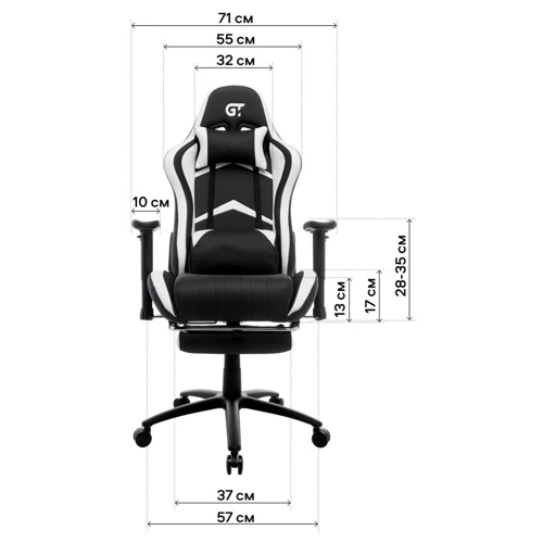 GT Racer Fabric Black (X-2534-F) фото 13