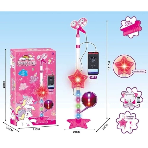 Микрофон Singer Star с подсветкой и подключением к телефону (HD 8856)