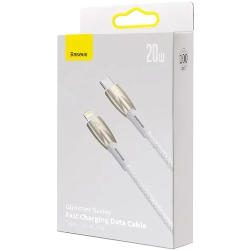 Кабель Baseus Cable USB-C to Lightning Glimmer Series Fast Charging Data 1m White (CADH000002) фото 8