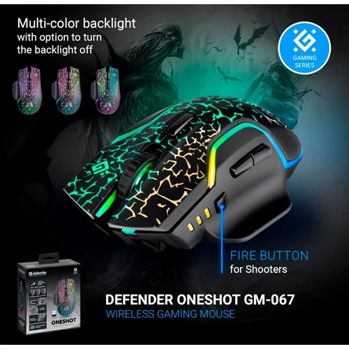 Мышь Defender Oneshot GM-067 Black (52067) фото 8