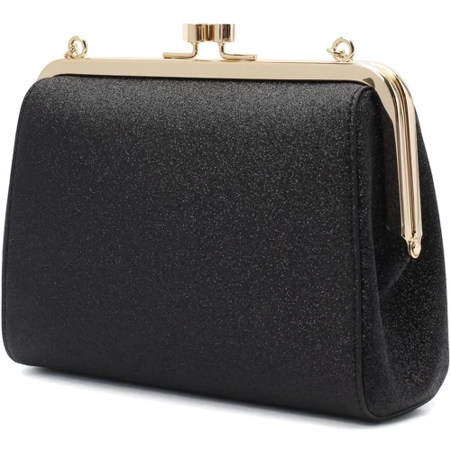 Женский клатч Furla Evening Mini Clutch черный (WB00214NPK000O6000): Тип ручки На цепочке, Плечевой ремень, Без ручки