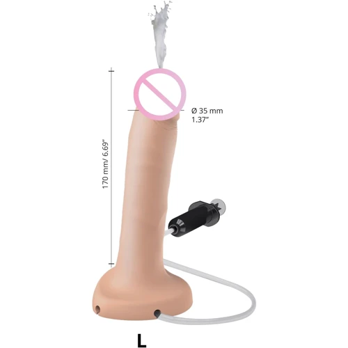 Фаллоимитатор Strap-On-Me Squirting Cum Realistic Dildo Vanila L
