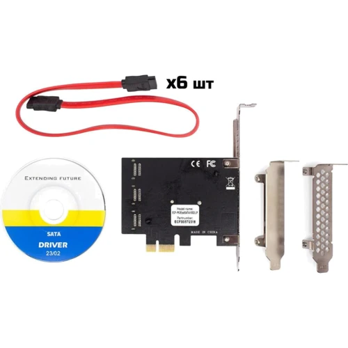 Frime 88SE9215+ASM1093 (ECF-PCIEto6SATAIII002.LP)